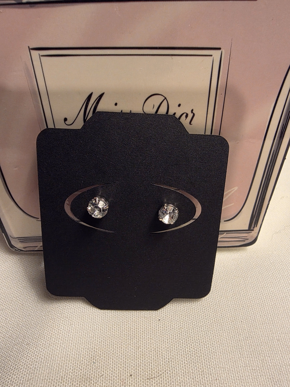Clear Crystal Stud Earrings